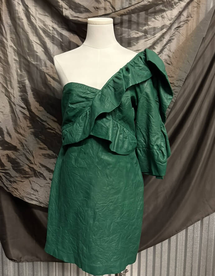 Zadig & Voltaire  Crinkled Leather Mini Dress